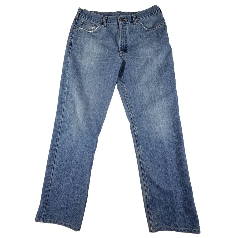 Carhartt‎ Jeans Men's 36x34 Blue Relaxed Fit Denim Medium Wash Straight Leg
